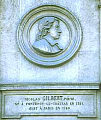 Gilbert sur la faade de la Fac de droit  Nancy, sculpt par Giorn Viard (1861).