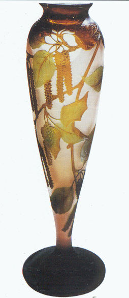 Vase en pâte de verre par Paul Nicolas (1875-1952).