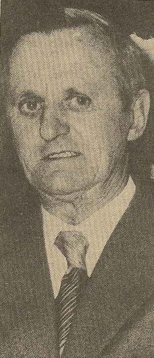 M. Robert Bilgry, sa dernière photo publique, le 7 mars 1979, à l’occasion de son départ en retraite (photo L’Est Républicain).