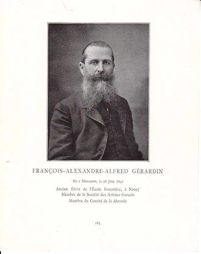 François Alexandre Alfred Gérardin, 1902.
